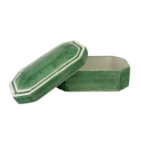 porcelana verde com tampa prato aberto png