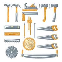Collection of essential hand tools vector