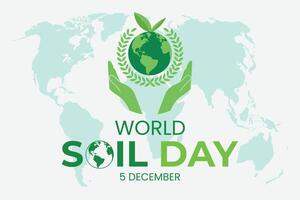 World Soil Day for Poster Background and Banner Design. Illustration vector