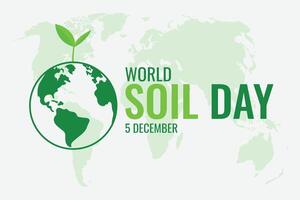 World Soil Day 5 December. Importance of healthy soil and soil resources. illustration vector