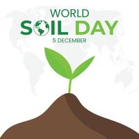 World Soil Day creative design on December 5th. vector
