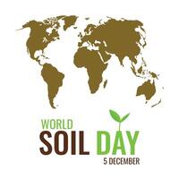 World Soil Day Observed on December 5th. vector
