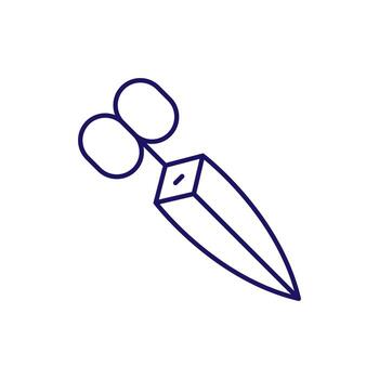 Scissors Outline Linear Sign for Graphic and Web Design, Apps, Adverts, Various Cards vector