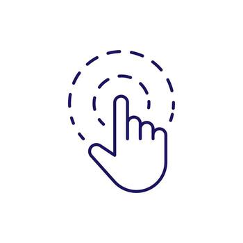 cursor contorno línea icono para gráfico y web diseño, aplicaciones, anuncios, varios tarjetas vector