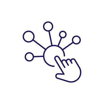 cursor contorno firmar para gráfico y web diseño, aplicaciones, anuncios, varios tarjetas vector