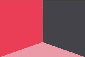A red and black background with a white square vector