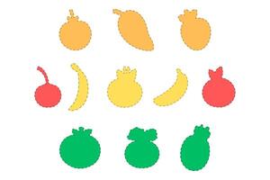 Fruit Icon Collection. Food Design vector