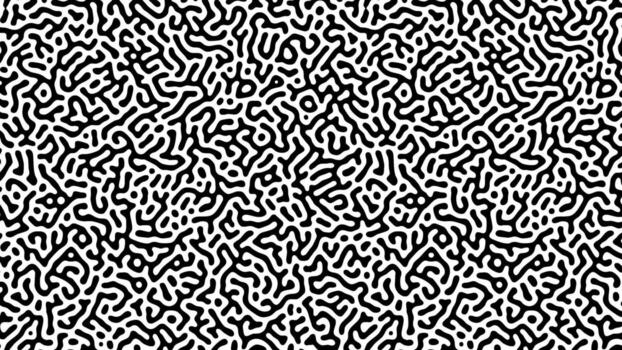 black Turing line pattern template background vector