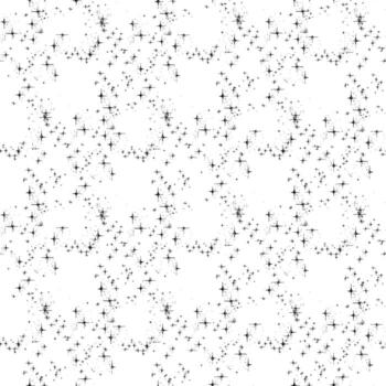 A pattern with small stars with a poorly printed texture, a worn-out print, and scuffs. A black and white seamless texture with a magical grunge theme. A star, magic, and wizardry. Black on white vector