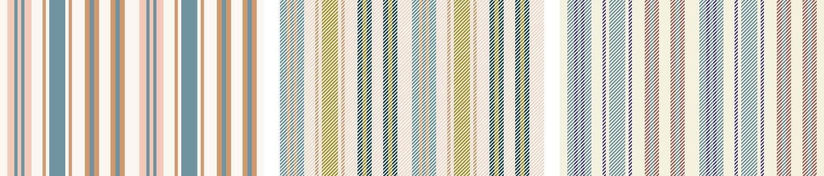 Stripe vertical pattern set. Vertical and horizontal herringbone striped line seamless abstract design for textile print, wrapping paper, gift card, wallpaper. fashion textile print.Textured design. vector
