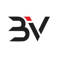 BV letter logo design vector