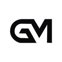 Modern letter gm vector
