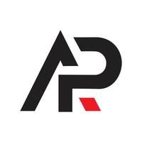 AP letter logo design vector