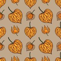 autumn leaves pattern design vector