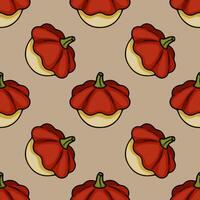 Colorful pumpkin pattern illustration vector