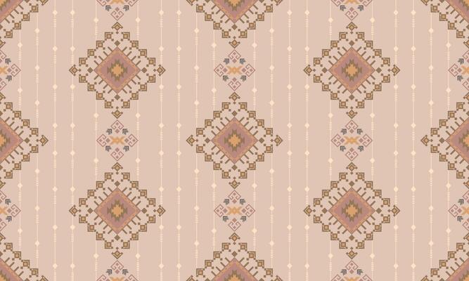 Desert Stripes Seamless Pattern Boho Earth Tone Geometry