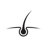 Hair Follicle Icon Illustration for Dermatology and Hair Care vector