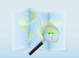 Map highlighting Myanmar on world map vector