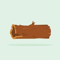 Wood. Fallen tree trunks and branches, a set of illustration icons for the chopped firewood industry. Oak or pine logs and piles of wood vector