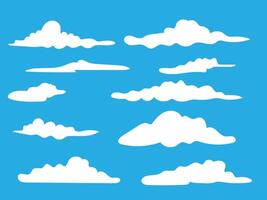 cloud shape for background vector