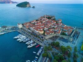 Port for Excursions on Adriatic Sea Near St Stevan Island at Budva photo