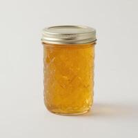 Tropical jam delight in a clear container photo