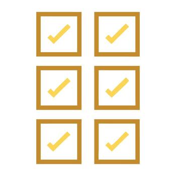 Checklist boxes with marks for task management and project completion for business and education use vector