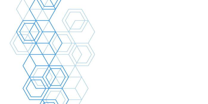 Isometric squares.Geometric lines.Abstract tech. vector