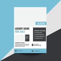 Luxury home sale flyer design vector