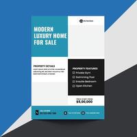 Modern luxury home advertisement vector