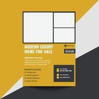 Luxury home flyer design vector