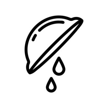 Squeezing a fresh lemon wedge with a dripping juice drop icon vector