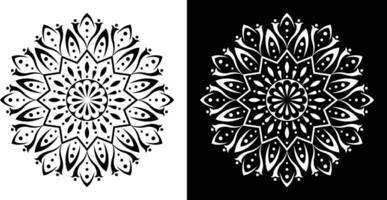 Stunning Symmetrical Mandala Patterns with Bold Contrasts vector