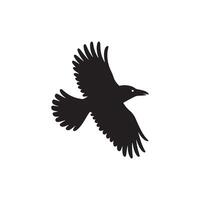 Flying Bird Silhouette for Wildlife and Nature Concepts vector