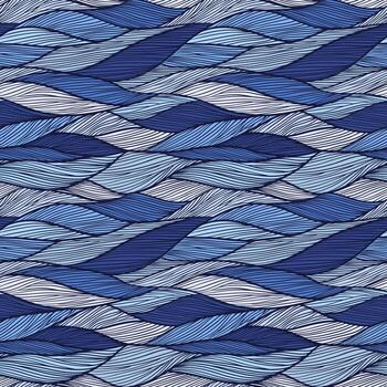 Seamless pattern. Hand drawn wavy background. Can be used to fabric design, wallpaper, decorative paper, web design vector