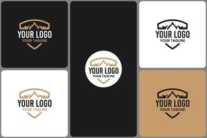 Excavator Logo Template for Construction Business vector