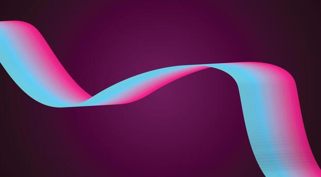Blend Wavy Curved Smooth Background Gradient Multicolor Abstract Design Illustration vector