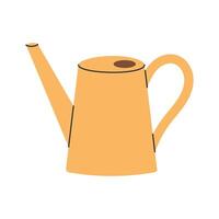 Garden watering can. Eco gardening equipment for watering plants, compost, and soil. Garden tool isolated on white. illustration. vector