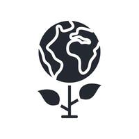 Environmental Awareness Icon Glyph Style. Relevant To Business Development vector