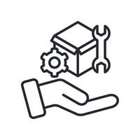 Support Icon Outline Style. Relevant To Product Management vector