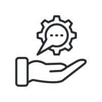 Support Icon Outline Style. Relevant To Tech Support vector