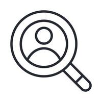 Customer Icon Outline Style vector