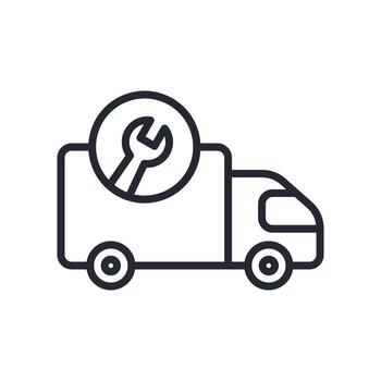 apoyo Servicio icono contorno estilo. pertinente a tecnología apoyo vector