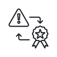Risk and reward Icon Outline Style. Relevant To Global Finance vector