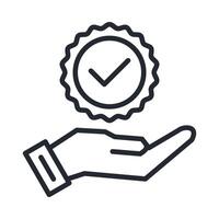 Integrity Icon Outline Style vector