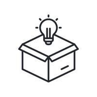 New Product Icon Outline Style. Relevant To Product Management vector