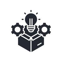 Development Icon Glyph Style. Relevant To Product Management vector