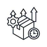 Productivity Icon Outline Style. Relevant To Product Management vector