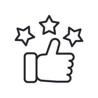 Customer Satisfaction Icon Outline Style. Relevant To Tech Support vector