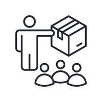 Training Icon Outline Style. Relevant To Product Management vector